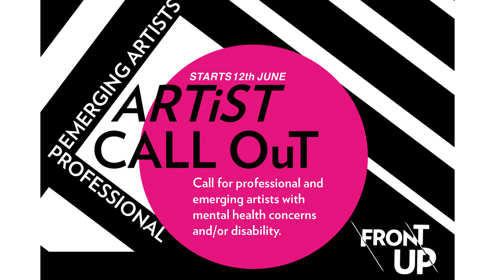 Logo of Artist Call Out Emerge for Front Up