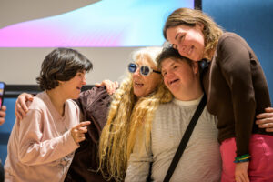 Audience members and a panelist during an Access Ideas and Insights event.