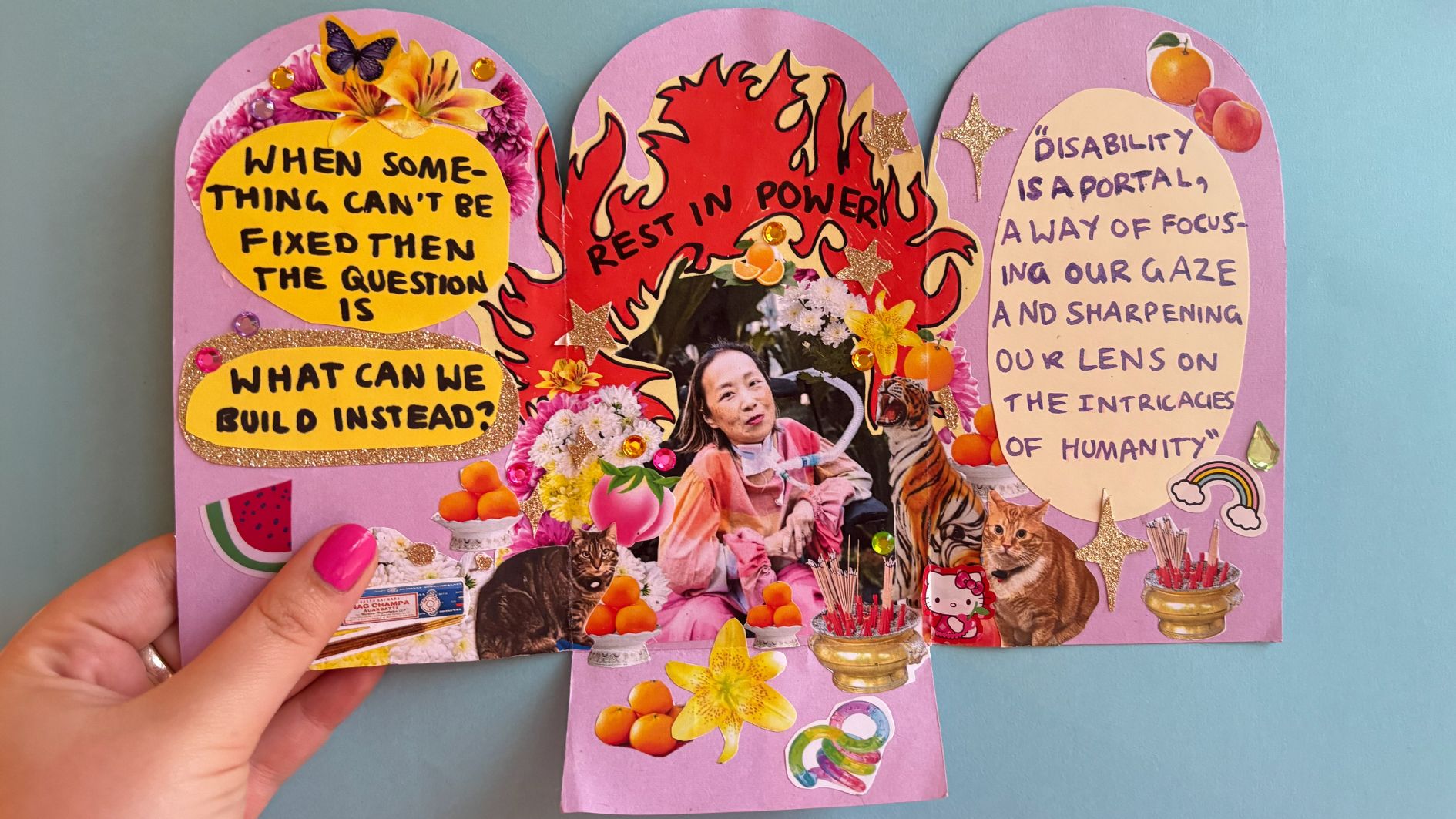 Zine Making Workshops_Ava Lacoon, Zine Artwork, Shrine for Alice Wong, 2026